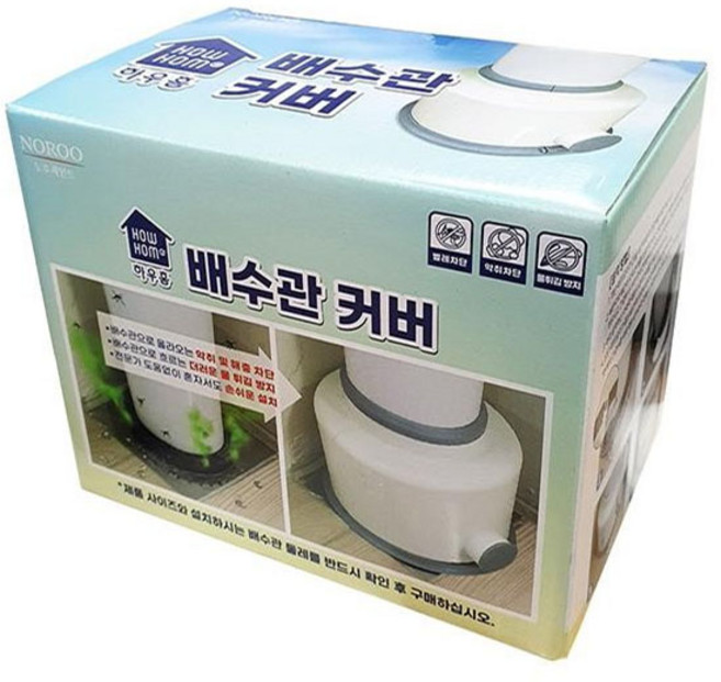 배수관커버 베란다 하수구 우수관 냄새차단커버