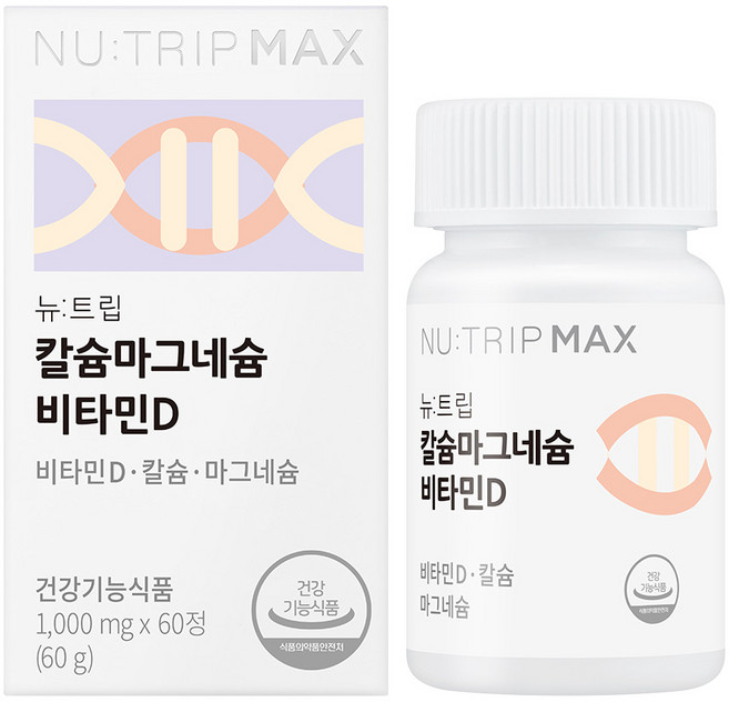 뉴트립 칼슘마그네슘 비타민D 1000 mg, 60정, 1개