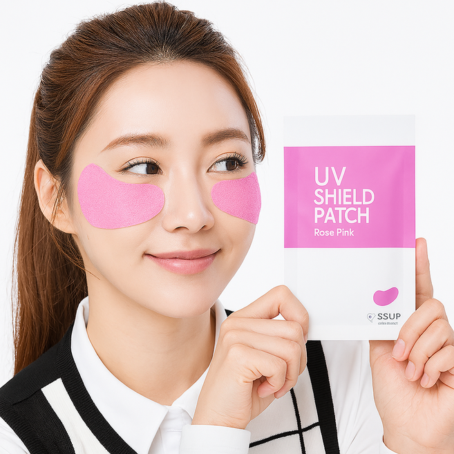 상상업 골프패치 실드 골프 자외선차단 아이패치 썬 선패치 로즈핑크 칼라 패치 1매, 3.5g, 10개