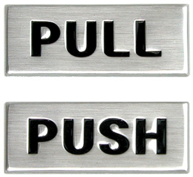 아트사인 돔사인 도어사인 출입문사인 표지판 안내판 미시오 당기시오 자동문 고정문 당기세요 금연사인, 1세트, PULL/PUSH(돔사인) 3001
