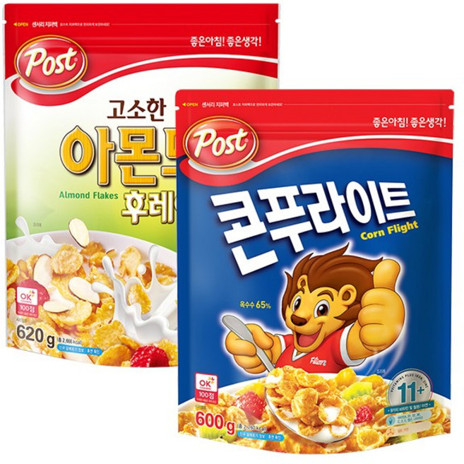 포스트 아몬드 후레이크 620g + 콘푸라이트 600g, 1개