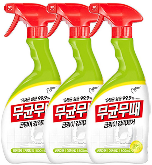 무균무때 청소세제, 3개, 500ml