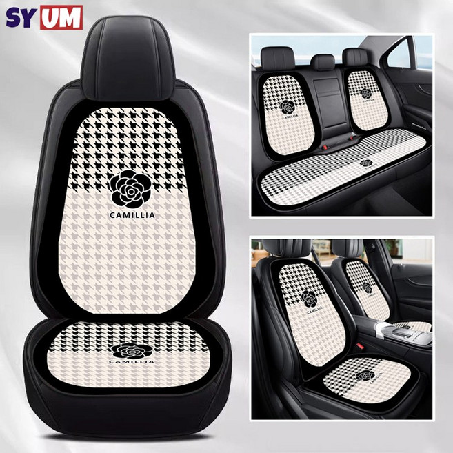 SYUM벌집매트 사계절사용 자동차운전석방석 자동차방석 세트 장시간 운전 허리보호 통기성 보온성 겸비 7세트, 1개, 검은색