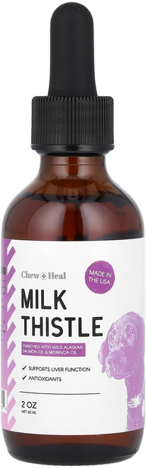 Chew + Heal 밀크시슬 반려견용 60ml(2oz) Heal (츄 힐), Chew + Heal (츄 힐) Heal, 밀크시슬,, 1개, 60ml - 쿠팡