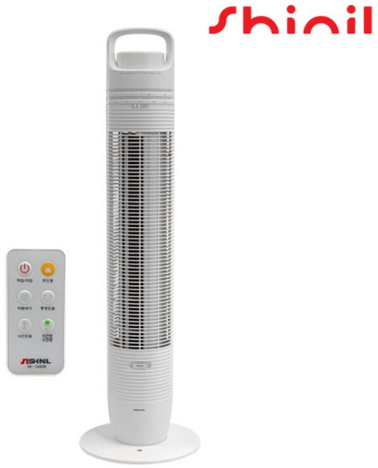 [신일] [색상랜덤발송] 날개없는 타워팬 선풍기 SIF-T60DR 화이트 / 리모컨형 무드등, 상세 설명 참조, 1개