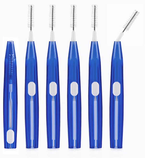 켄트 슬라이드 휴대용 치간 칫솔 6PCS, 1개, 1개입, 1mm