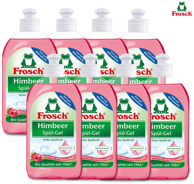 [프로쉬] 독일 친환경 주방세제-라즈베리500ml(1box_8개), 500ml, 8개