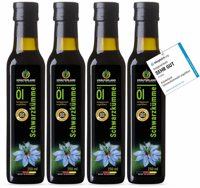 독일 프리미엄 블랙커민씨드오일, 4개, 250ml
