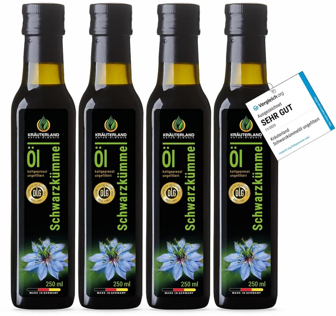 독일 프리미엄 블랙커민씨드오일, 4개, 250ml - 쿠팡