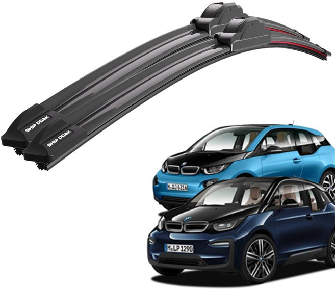 1+1 BMW i3 s 전차종 순정 호환형 초밀착 와이퍼 윈도우 브러쉬 와이퍼블레이드, T2-i3/i3s(13-22)-650+600/C