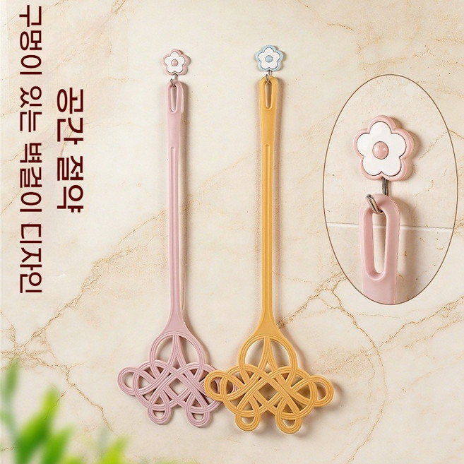 다용도 패딩떨이 이불털이개 카페트먼지털이 먼지떨이 청소용품 2p(면/다운을 부풀게 유지하는 필수 도구), 핑크+옐로우, 2개