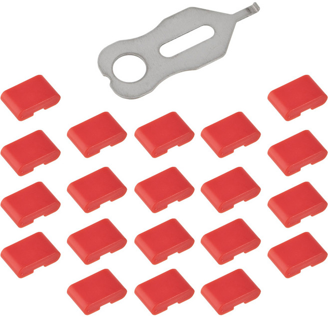 FORT LEE USB TYPE-C C타입 포트락 잠금장치 키1 잠금알20(레드) typecl120rd