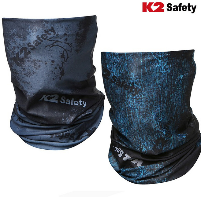 K2 safety 시원한 여름용 베이직 멀티 스카프 기능성, 블랙