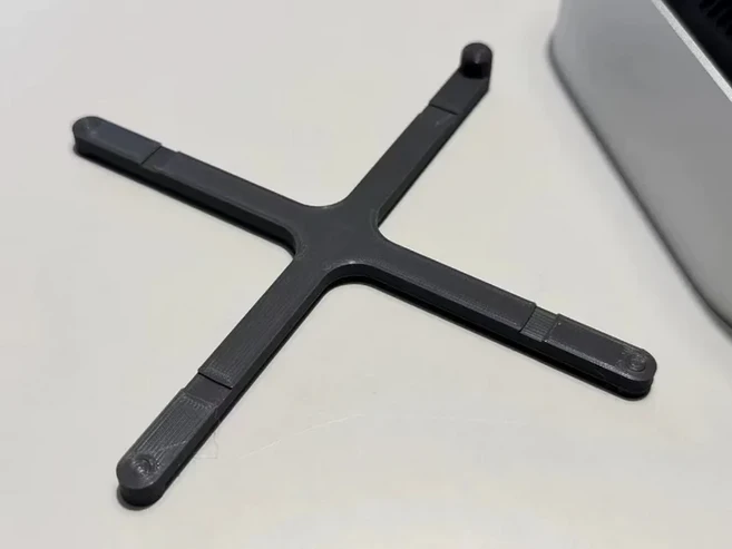 2024 Mac Mini M4 데스크탑 컴퓨터 용 스탠드 전원 버튼 높이기 Pro PC 3D 인쇄 액세서리, 01 Black