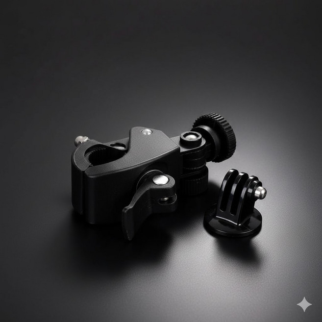 지군 gpro-4000 액션캠 회전 크랩 마운트 촬영보조기구 클램프마운트 바이크마운트