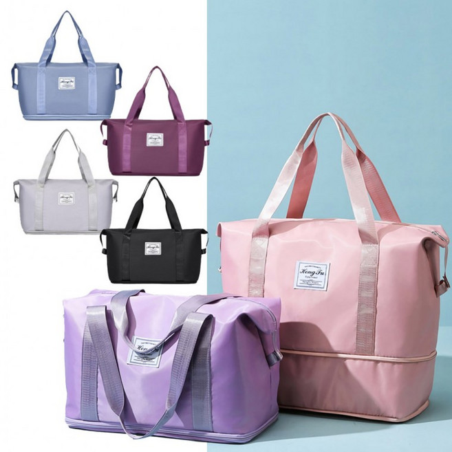 (The 친절한 가게)접이식 여행용 보스턴 백 확장형 기본형 넓은 수납 기내용 여행 폴딩백