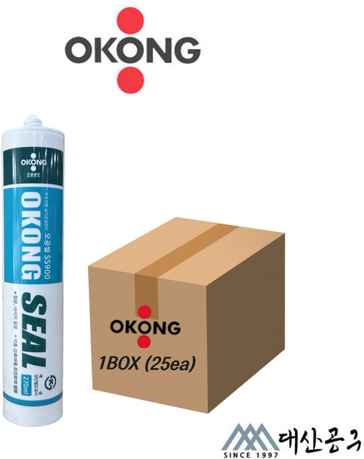 오공 무초산 실리콘 모든색상 실란트 ss900 박스판매 25ea, 25개