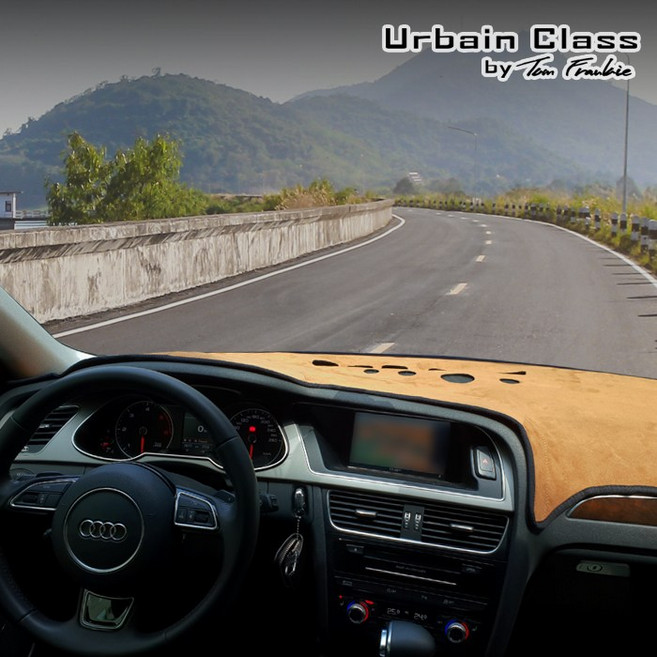 어바인 수입차 크라이슬러 샤무드 논슬립 대쉬보드커버, 브라운, 블랙, 300C(신형)(11~15)_센터무