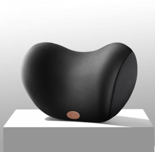 편한 경추베개 거북목 목디스크 일자목 목베개 자동차 베개 머리 받침 목 메모리 폼 경추 요추 지지대 등 패드 사무실 인테리어 액세스, 1) headrest black, 1개