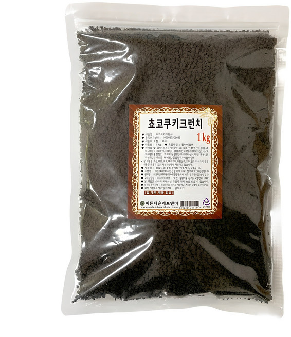 드랍쉽 초코쿠키 크런치, 1kg, 1개