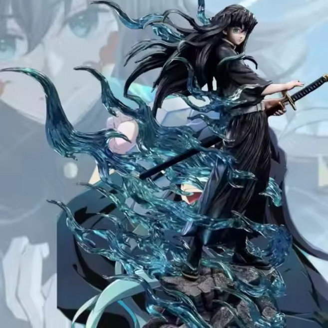 올스토어 귀멸의 칼날 나인 하시라 시리즈 GK 스태츄 – 무이치로 토키토 안개의 기둥 애니메이션 피규어 수, 1개