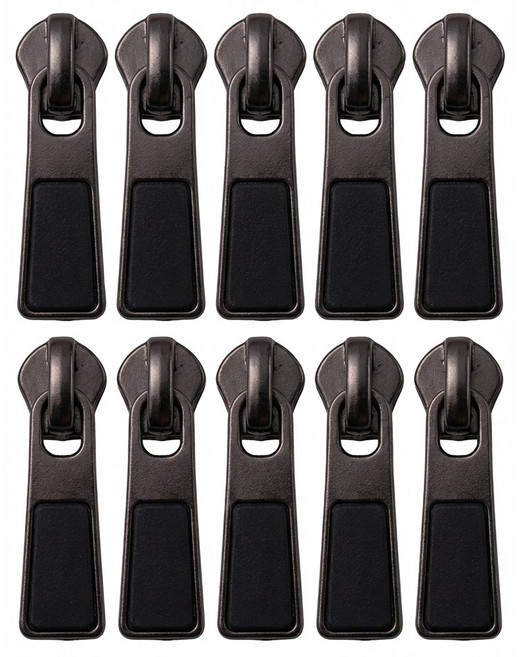 몯 셀프 지퍼 헤드 수선 만능 고리 부자재, 10개, 블랙