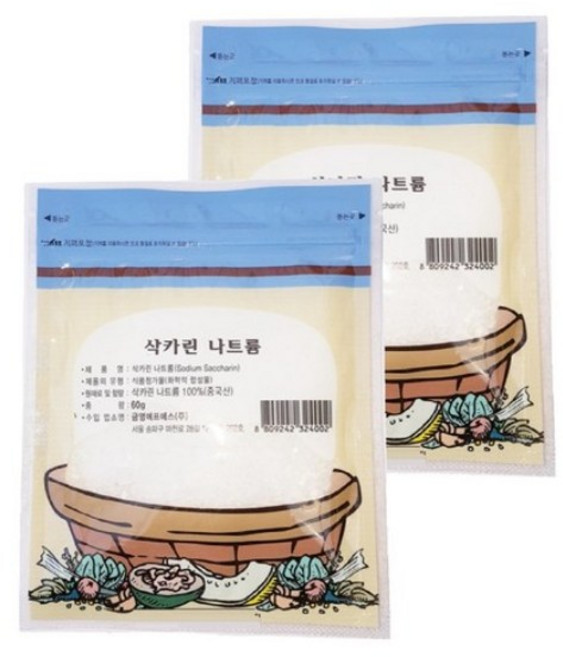 청은 삭카린, 60g, 20개