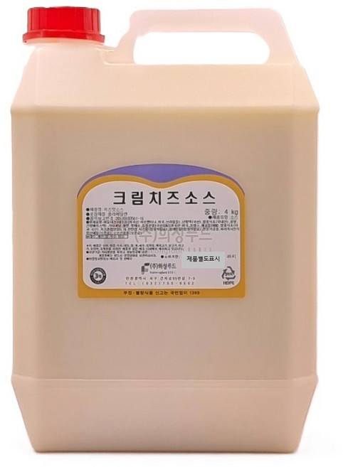 군주마켓 크림치즈소스 4kg, 1개