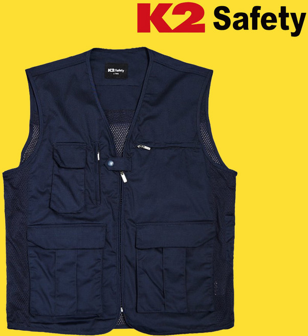 케이투세이프티 안전조끼 21VE-601R 네이비 PMS21650