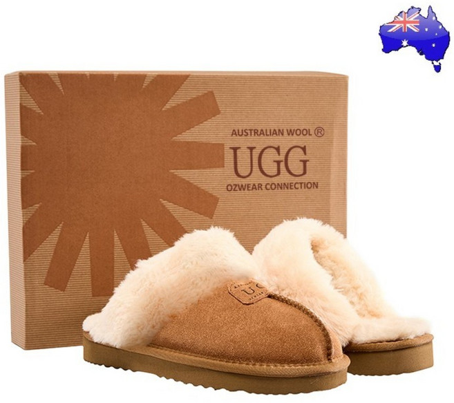 UGG 어그 본사 남녀 공용 시그니처 쉽스킨 코케트 털슬리퍼 OB-114