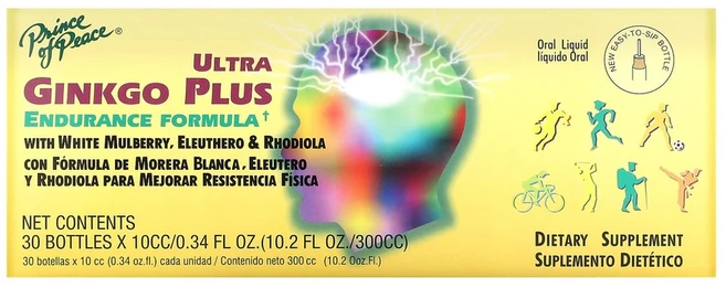 프린스오브피스 울트라 징코 플러스 인듀어런스 포뮬러 30 개입 x 각 0.34 액량 온스 (10 cc), 1개 - 쿠팡