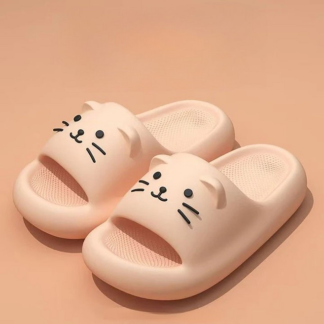 몽냥 발편한 여성용 슬리퍼 실내 실외 외출용 사무실 거실 여행용 데일리
