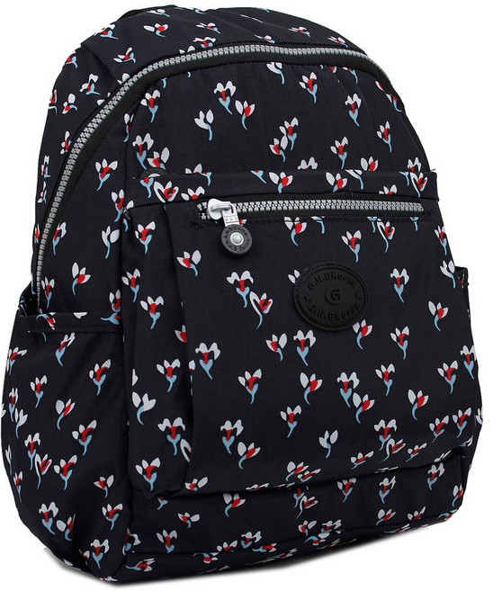 가벼운 발수 꽃 무늬 체크 패턴 여행 미니 백팩 가방