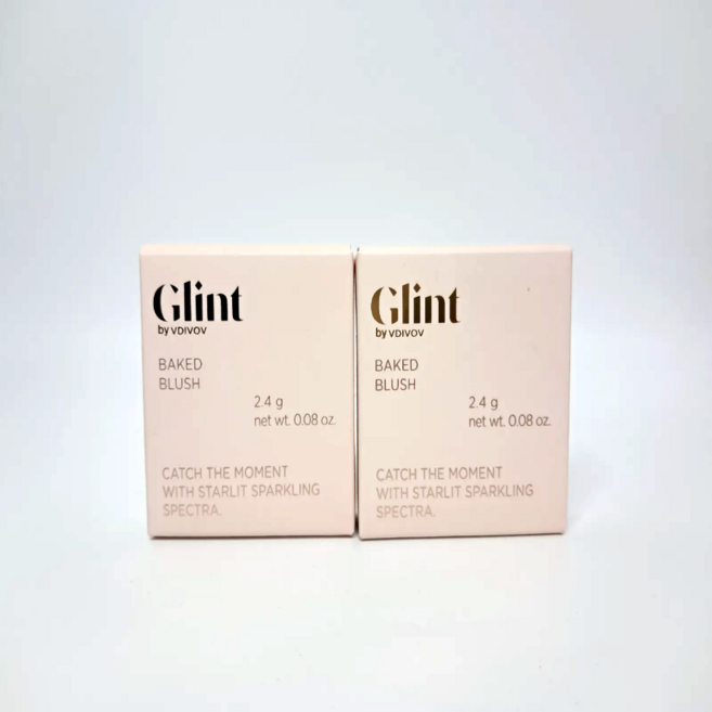 Glint 베이크드 블러쉬 블러셔 2.4g, 06 발레코어 핑크, 2개