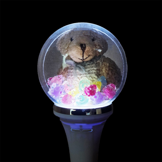 ATC 커스텀 볼 응원봉 인형 꾸미기 15색 야광봉, 1개
