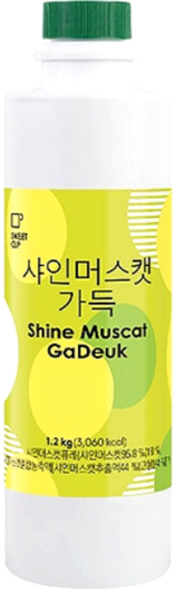 스위트컵 샤인머스캣 가득 농축액, 10개, 1.2kg