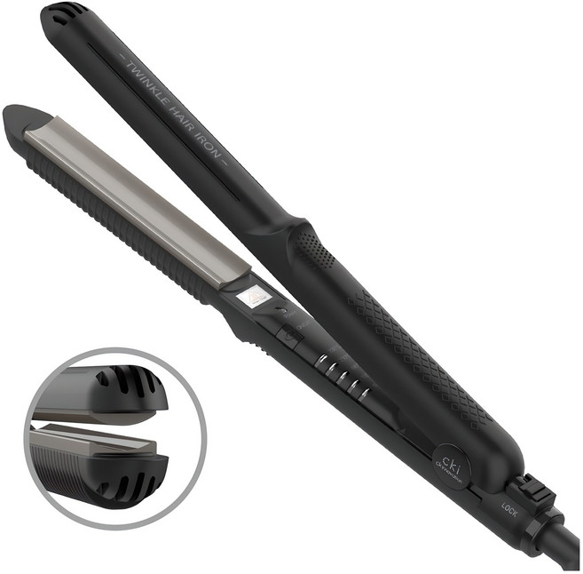 CKI 디지털 볼륨 고데기, 블랙, CKI-F512C