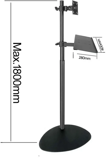 호환 DL-R02-KYM 10 -27 TV 삼각대 스탠드 바닥 LCD 모니터 홀더 높이 조절 가능 180cm 150cm 120cm 360, 01 빠른