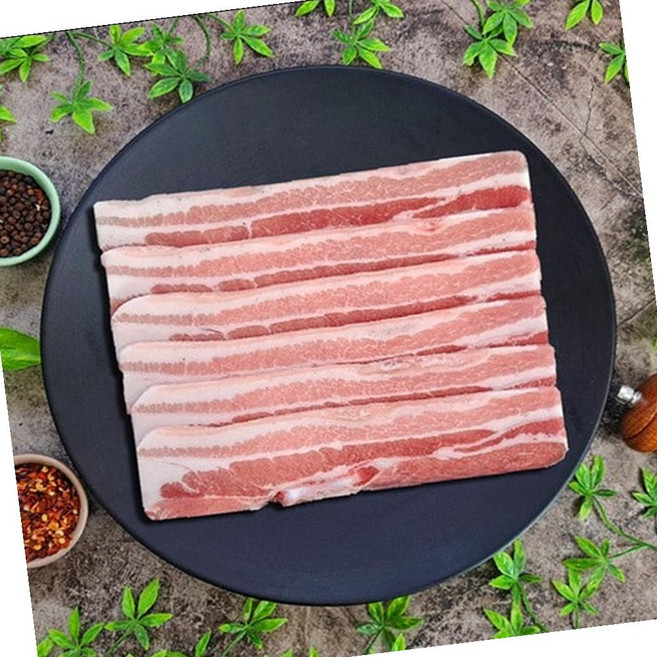 VGD 네덜란드 오겹살 미박 삼겹 2.5cm 절단 숯불 2kg 구이용, 1개