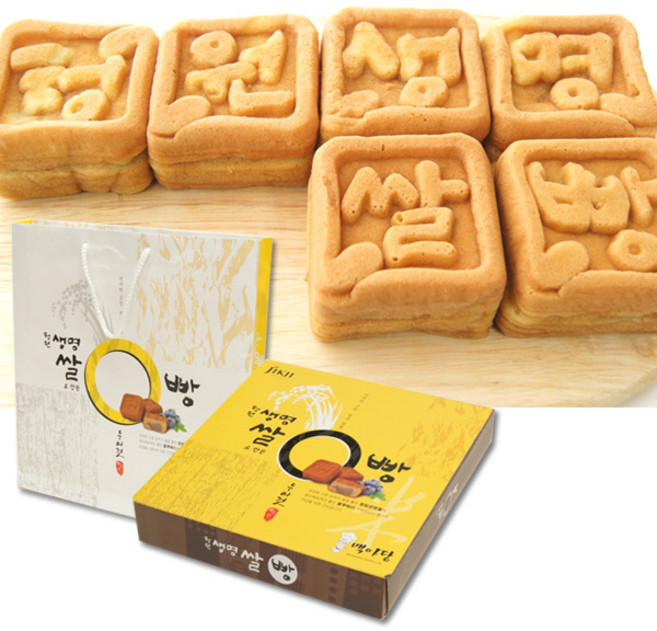 맥아당 청원생명쌀빵 직지글빵 40gx8개 답례품 선물용, 8개, 40g