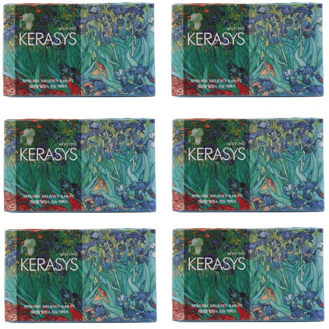 Kerasys 【曠世名畫精油香皂系列】海洋深層水-葡萄柚&橄欖100g, 100g, 6個
