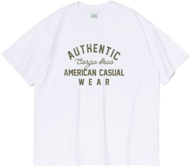 카고브로스 AMERICAN AUTHENTIC SHORT SLEEVE T-SHIRT WHITE
