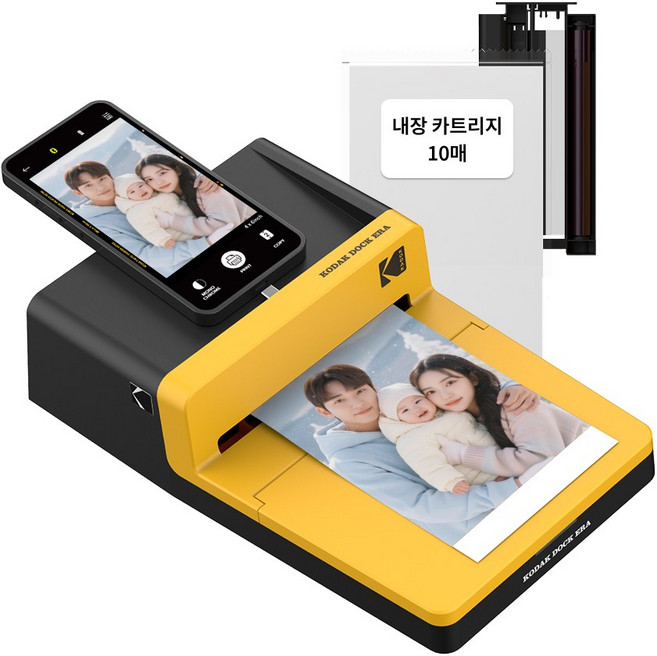 코닥 도크 ERA D600 (카트리지 10매 내장) 가정용 포토프린터 휴대폰 사진인화기, 도크 ERA D600 단품