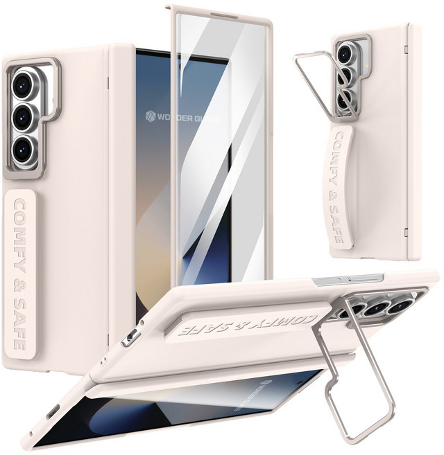 원더글라스 갤럭시 Z폴드7 / Z폴드6 / Z폴드5 유니즌 힌지 보호 스트랩 스탠드 케이스
