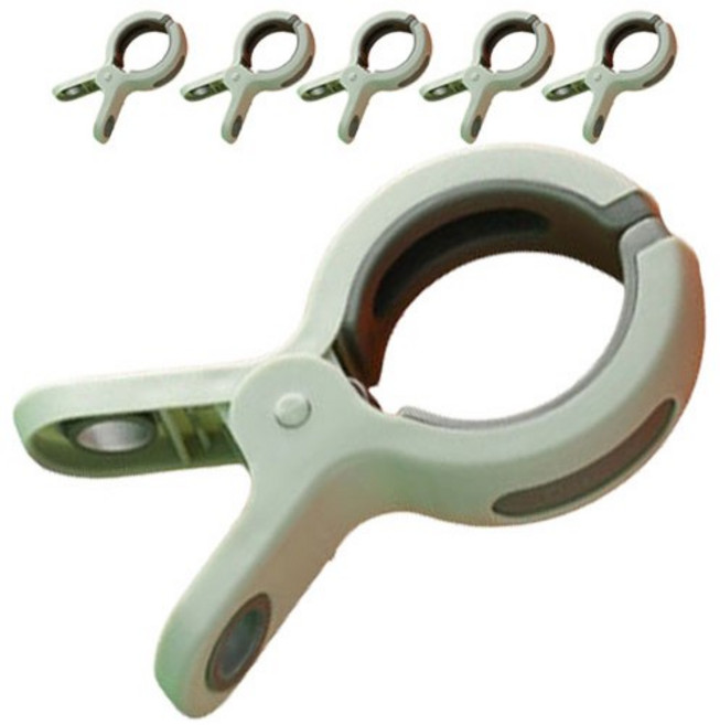 제이포 파스텔 대형 빨래집게, 그린, 6개