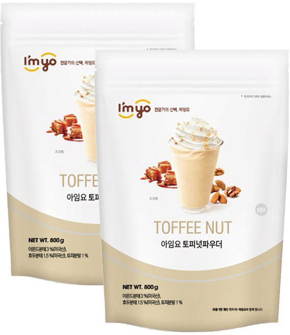 아임요 토피넛 파우더 800g 2개세트, 1개입, 2개