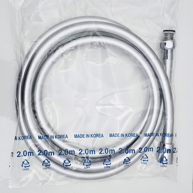 PVC 샤워 호스 샤워기 줄 국산, 실버
