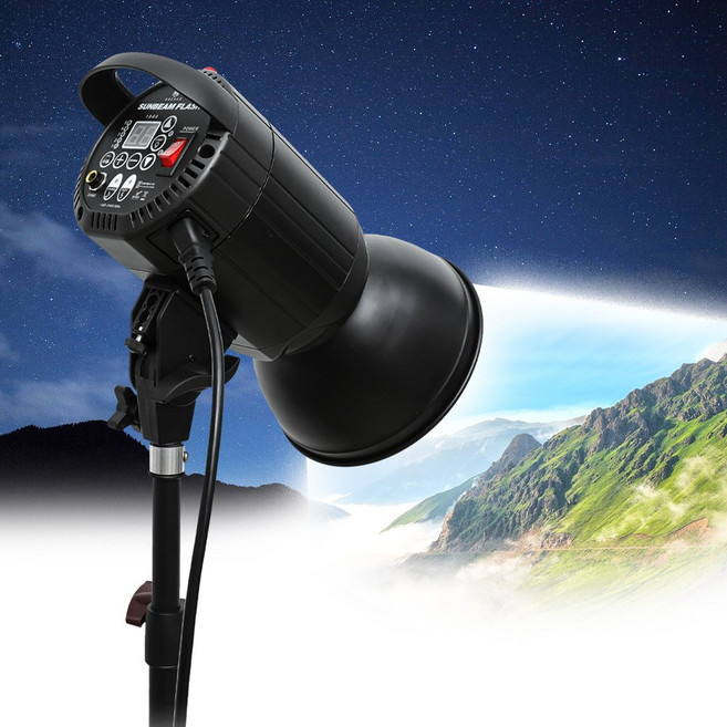 스트로브 카메라 후레쉬 순간광 스트로보조명 dslr 플래시, 06_썬빔플래시 + 이동식 스탠드, 1개