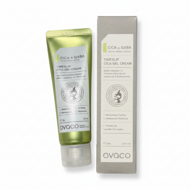 오바코 타임슬립 시카 젤 크림 70ML(피부진정 트러블 케어 홍조관리 수분크림), 1개, 70ml