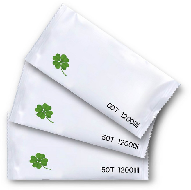 낱개포장 50g 업소용물티슈 대용량 식당용 일회용 물티슈, 1200개입, 1개